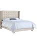 AllModern Aber Tufted Upholstered Standard Bed Upholstered in Black | 56 H x 85 D in | Wayfair 6703EFB2176346D9AB33A46CA2D30614