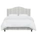 Joss & Main Harvey Low Profile Standard Bed Upholstered/Cotton in Black/Brown | 51 H x 41 W x 78 D in | Wayfair 0A07D60CDE9B4A69AF073DDE3779F58D