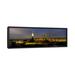 Ebern Designs Panoramic Towers Illuminated at Dusk, Convention Center, Portland, Oregon Photographic Print on Wrapped Canvas in White | Wayfair