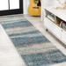 White 27 W in Area Rug - 17 Stories Contemporary POP Modern Abstract Vintage Cream/Turquoise 3 Ft. X 5 Ft. Area Rug Polypropylene | Wayfair