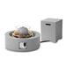 17 Stories 50000 BTU Round MGO Water Fire Fountain w/ Wind Guard, Fire Glass & Tank Cover in Gray | 16.7 H x 29.3 W x 29.3 D in | Wayfair