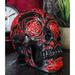 Trinx Deshaya Spider Web Floral Rose Skull Sculpture Resin in Black/Red | 3.25 H x 3.5 W x 3.5 D in | Wayfair BB0040D902FF45AFBBCD43400DEEA75C