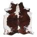 White 84 x 72 W in Area Rug - Foundry Select Capperloin NATURAL HAIR ON Cowhide Rug EXOTIC TRICOLOR Cowhide, Leather | 84 H x 72 W in | Wayfair