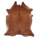 Brown 84 x 72 x 0.25 in Area Rug - Foundry Select Baffelleter NATURAL HAIR ON Cowhide Rug Cowhide, Leather | 84 H x 72 W x 0.25 D in | Wayfair