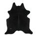 Black 84 x 72 W in Area Rug - Foundry Select Belvia Handmade Cowhide Novelty 6' x 7' Cowhide Area Rug in Cowhide, Leather | 84 H x 72 W in | Wayfair