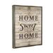 Gracie Oaks Home Sweet Home Family Typography Canvas Wall Art By Border Bloom Canvas in Brown | 21 H x 17 W x 1.7 D in | Wayfair