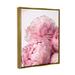 Everly Quinn Blush Peonies Florals Blooming over White Canvas Wall Art by Ziwei Li Canvas in Pink | 21 H x 17 W x 1.7 D in | Wayfair