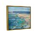 Rosecliff Heights Abstract Beach Landscape Pastel Cubism Painting Canvas Wall Art by Third & Wall Canvas in Blue/Brown/Green | Wayfair