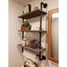 Williston Forge Industrial Pipe Shelf, Rustic Wall Shelf w/ Towel Bar,24" Towel Racks For Bathroom | 41.73 H x 24 W x 9.84 D in | Wayfair
