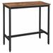 17 Stories Bar Table, Narrow Long Bar Table, Kitchen Dining Table, High Pub Table, Sturdy Metal Frame | 35.4 H x 39.4 W x 15.7 D in | Wayfair