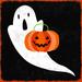 The Holiday Aisle® Trick or Treat Ghost 2 - Wrapped Canvas Graphic Art Canvas | 30 H x 30 W x 1.25 D in | Wayfair 19037493828441929F51C9634DA00E91