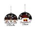 The Holiday Aisle® 2 Piece Penguin Round Wood Sign Set Wood in Brown | 8 H x 8 W x 0.25 D in | Wayfair 914A8975DC63495FB16D5CC24D180B97