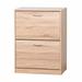 Ebern Designs 8 Pair Shoe Storage Cabinet Manufactured Wood in Brown | 31.5 H x 24.41 W x 9.45 D in | Wayfair C48D2721F0C440B3957E7F4EF4850672