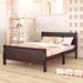 Charlton Home® Anibelle Full size wood platform bed Wood in Brown | 35.4 H x 57 W x 82.3 D in | Wayfair 9F8C5F52D3D44FE7B9C77A68E7E993AB