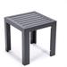 LeisureMod Chelsea Modern Aluminum Weather Resistant Patio Side Table