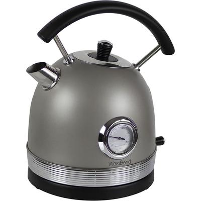 West Bend Electric Kettle Retro-Styled Stainless Steel 1500 Watts with