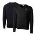 Men's Cutter & Buck Black Fanatics Corporate Lakemont Tri-Blend V-Neck Pullover Sweater