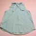 J. Crew Tops | J By Jcrew Kelly Green And White Striped Tank With Bow On Back Of Neck Size 4 | Color: Green/White | Size: 4
