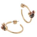 Kate Spade Jewelry | Kate Spade New York X Disney Minnie Mouse Stone Hoop Earrings | Color: Gold/Pink | Size: Os