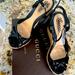 Gucci Shoes | Gucci Patent Leather Esquadrilhe Sandals | Color: Black/Tan | Size: 39