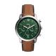 Fossil Watch for Men Neutra, Quartz Movement, 44 mm Brown Stainless Steel Case with a Pro-Planet Leather Strap, FS5963