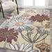 Red/White 96 x 63 x 0.31 in Area Rug - Red Barrel Studio® Dizi Modern Botanical Wildflower Yellow/Ivory/Red 2 Ft. X 8 Ft. Runner Rug | Wayfair