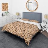 Designart 'Beautiful Leopard Spots And Tiger Stripes Pattern' Modern Duvet Cover Set