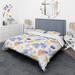 Designart 'Colorful Cloud Mid Century II' Modern Duvet Cover Set