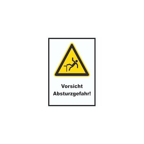 Vorsicht Absturzgefahr Schild A2 (420x594mm)