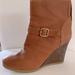 J. Crew Shoes | J Crew Woman’s High Heel Ankle Boot Brown Leather Buckle | Color: Brown | Size: 7
