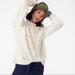 J. Crew Sweaters | J. Crew Cable-Knit Pointelle Popcorn Sweater | Color: Cream | Size: Xs
