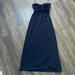 Jessica Simpson Dresses | Jessica Simpson Strapless Twist Bust Maxi Gown - Size 4 Navy | Color: Blue | Size: 4