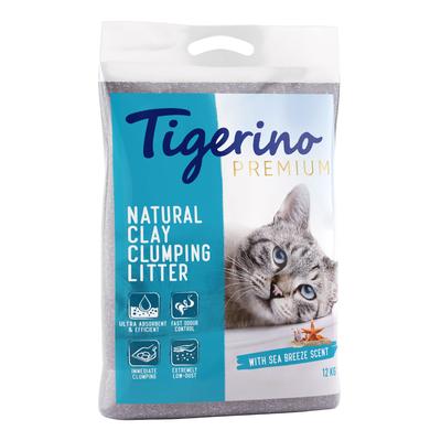2x 12kg Tigerino Premium Katzenstreu – Meeresbrise-Duft