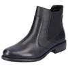 Chelseaboots REMONTE, Damen, Gr. 36, schwarz, Leder, Lederimitat, klassisch, Schuhe, Blockabsatz, Stiefelette, Businesschuh, Besätze in Reptilienoptik