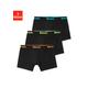 Boxer BENCH. Gr. 146/152, 3 St., schwarz (kontrastfarbene details) Kinder Unterhosen Boxershorts