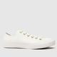 Converse all star ox trainers in white & gold