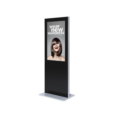 "Showdown Displays Digitale Infostele einseitig 50"" - Slim-Design schwarz, 78.9x202x70 cm"