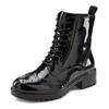 Schnürboots LASCANA, Damen, Gr. 37, schwarz (schwarz, shiny), Obermaterial: 100% Schafsleder. Futter: 75% Textilmaterial, 25% Schafsleder. Decksohle: 100% Synthetik. Laufsohle: 100% Synthetik, glänzend, unifarben, modisch, Schuhe, Schnürstiefelette,...