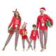 Irevial Damen Irevial Weihnachten Familie Schlafanzug Outfit Nachtwäsche Pajama Set, Damen-rot, M EU