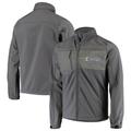 Men's Dunbrooke Graphite Los Angeles Rams Circle Zephyr Softshell Full-Zip Jacket