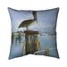 East Urban Home Pelican - Double Sided Print Indoor Pillow - 18X18 Polyester/Polyfill blend | 17.25 H x 17.25 W x 4.5 D in | Wayfair