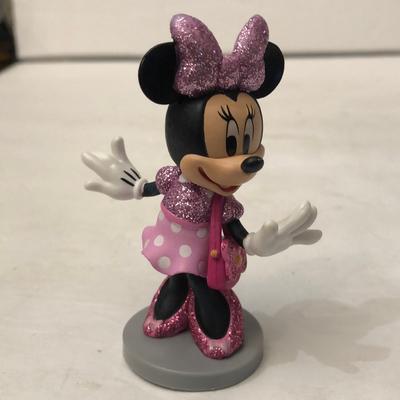 Disney Toys | Disney Minnie Mouse Happy Helper 2.5" Mini Pvc Figure Figurine Cake Topper | Color: Pink | Size: 2.5”