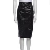 Burberry Skirts | Burberry London Leather Skirt | Color: Black | Size: 2