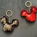 Disney Accessories | 2 Mickey Mouse Keychains | Color: Black/Red | Size: One Size