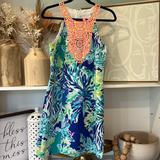 Lilly Pulitzer Dresses | Lilly Pulitzer Pearl Shift Dress Size 6 | Color: Blue/Green | Size: 6