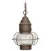 Longshore Tides Allare 1 -Bulb 14.25" H Outdoor Pendant Brass/Glass/Metal | 14.25 H x 9.75 W x 9.75 D in | Wayfair C1FE197B597444D8A12993D67C054E86