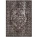 Brown 90.5 x 63 x 0.5 in Area Rug - Modway Gamela Rustic Vintage Ornate Floral Medallion Area Rug - Antique Light & Dark | Wayfair R-1132A-58