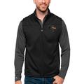 Men's Antigua Black UAB Blazers Links Full-Zip Golf Vest