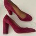 J. Crew Shoes | Jcrew Suede Pump | Color: Red | Size: 9