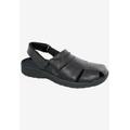 Men's Barcelona Drew Shoe by Drew in Black Pebble Leather (Size 12 1/2 6E)